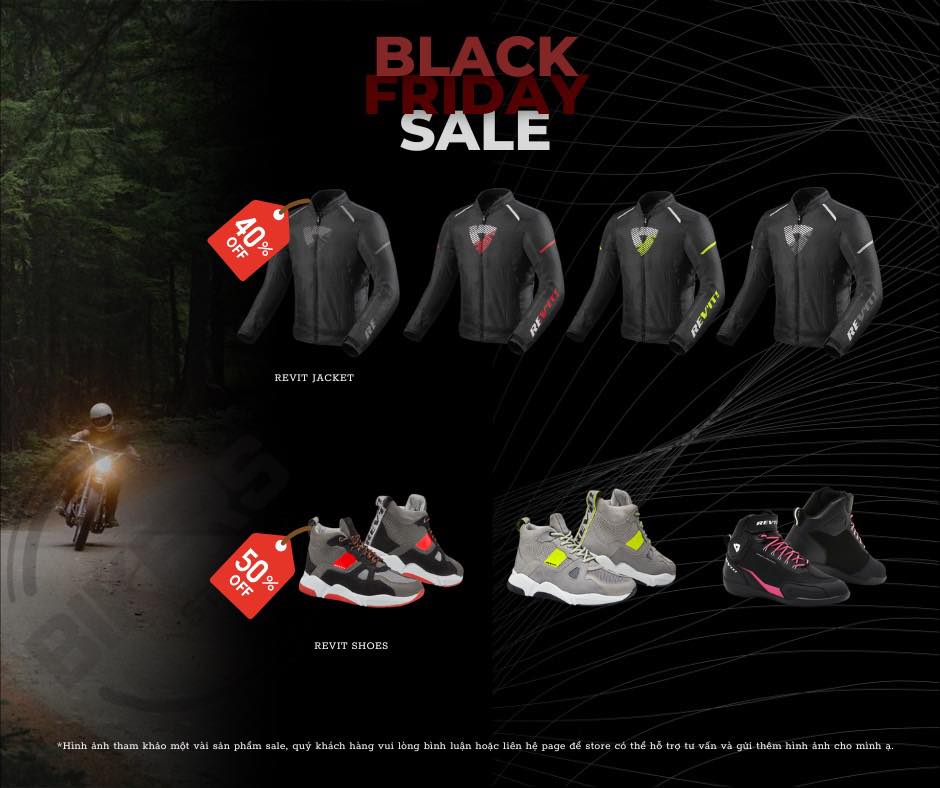 Black Friday Bikers Store, Sale đồ moto Black Friday, Motorcycle gear sale